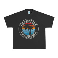 Pigment Black Oceanside California Ca Vintage Retro 70S Urban Heavy Tee - lanVoArt