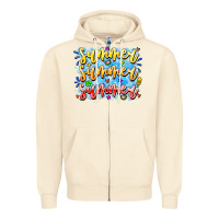 Sandshell Summer Summer Summer Zipper Hoodie - CowhideDigitalArt