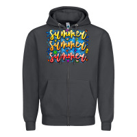 Smoke Summer Summer Summer Zipper Hoodie - CowhideDigitalArt