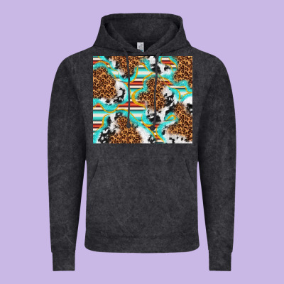 Serape Cowhide And Leopard With Glitter Vintage Hoodie Designed By Tumblerdesignbyshophia