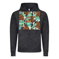 Serape Cowhide And Leopard With Glitter Vintage Hoodie | Teevron