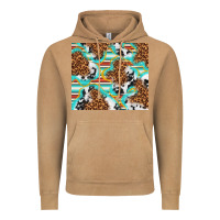 Vintage Camel serape cowhide and leopard with glitter Vintage Hoodie - TumblerDesignByShophia