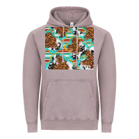 Vintage Zinc serape cowhide and leopard with glitter Vintage Hoodie - TumblerDesignByShophia