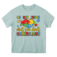 Arona puzzle heart inclusivity message Heavy Core Tee - LillyAllenDesigns