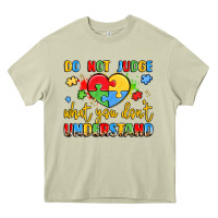 Mossy puzzle heart inclusivity message Heavy Core Tee - LillyAllenDesigns