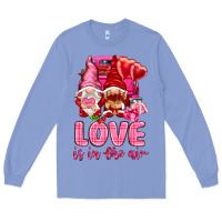 Colony Blue Love is in the air with gnomies Valentine's Day Long Sleeve Tee - HowdyJamesFarm