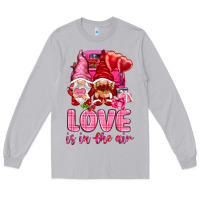 Moon Dust Love is in the air with gnomies Valentine's Day Long Sleeve Tee - HowdyJamesFarm
