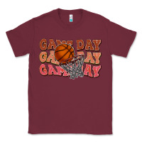 Burgundy Game day game day game day Basketball Classic Tee - NancyCooperArtShop