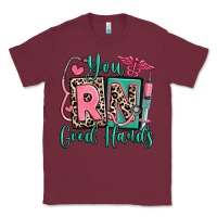 Burgundy you rn good hands registered nurse Classic Tee - RanaPortraitStore