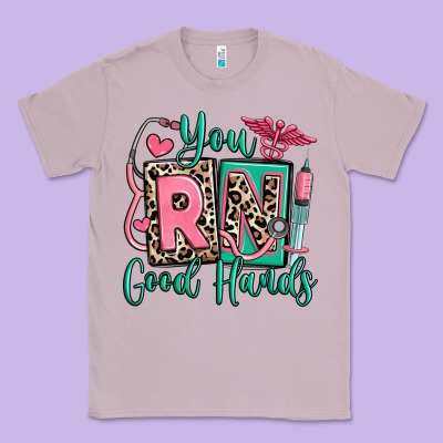 You Rn Good Hands Registered Nurse Classic Tee Designed By Ranaportraitstore