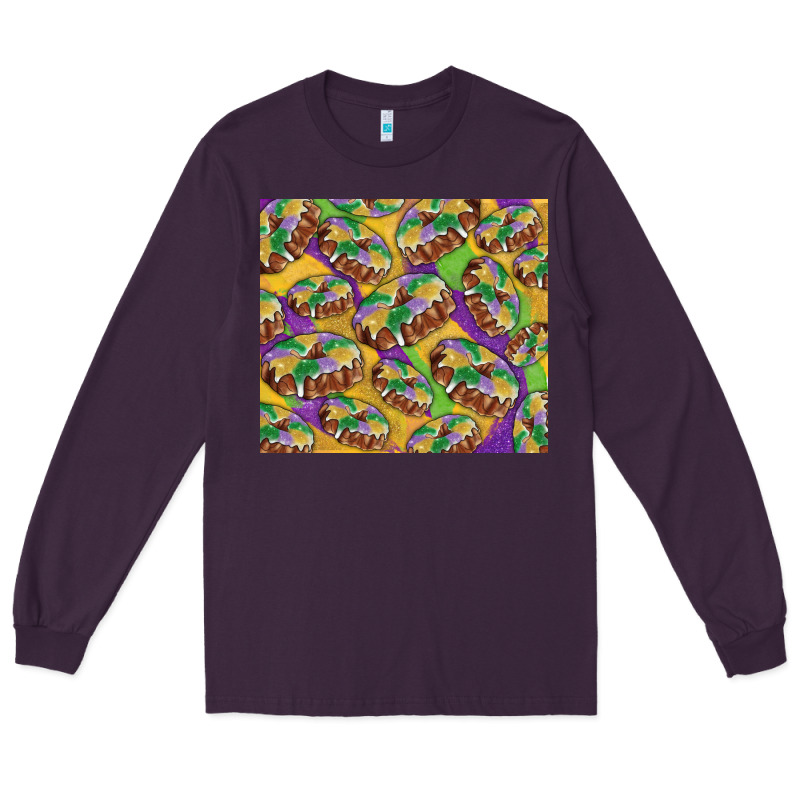 Mardi Gras King Cake Long Sleeve Tee by RanaPortraitStore | Teevron