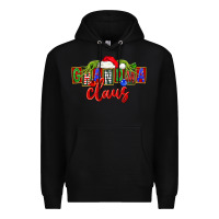 Black Christmas Grandma Claus Premium Hoodie - FaDigitalArtStudio