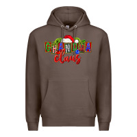 Coffee Christmas Grandma Claus Premium Hoodie - FaDigitalArtStudio