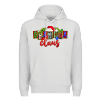 Dove Grey Christmas Grandma Claus Premium Hoodie - FaDigitalArtStudio