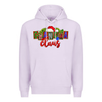Lilac Christmas Grandma Claus Premium Hoodie - FaDigitalArtStudio