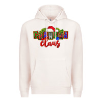 Pale Pink Christmas Grandma Claus Premium Hoodie - FaDigitalArtStudio