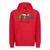 Red Christmas Grandma Claus Premium Hoodie - FaDigitalArtStudio