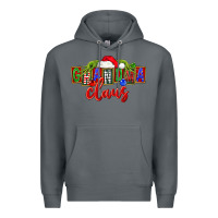 Rock Christmas Grandma Claus Premium Hoodie - FaDigitalArtStudio