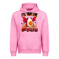 Fuchsia Pink i will take em deviled Urban Hoodie - AdoDesignShop