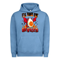 Pigment Pebble Blue i will take em deviled Urban Hoodie - AdoDesignShop
