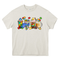 Cream image title puzzlethemed beverages and accessories Heavy Core Tee - LillyAllenDesigns