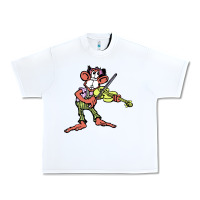White the iommi monkey Urban Heavy Tee - lanVoArt