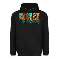 Black Happy Thanksgiving Heavyweight Hoodie - Artiststas