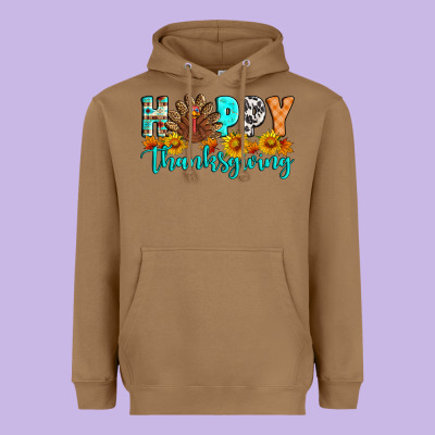 Happy Thanksgiving Heavyweight Hoodie Designed By Artiststas