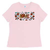Bubblegum Pink for the love of the game basketball Ladies Tee - Jasminsmagicworld