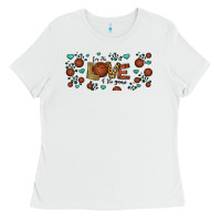 White for the love of the game basketball Ladies Tee - Jasminsmagicworld