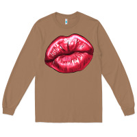 Toasted Coconut Lip mark Valentine's Day Long Sleeve Tee - HowdyJamesFarm