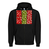Black summer fruits Zipper Hoodie - CowhideDigitalArt
