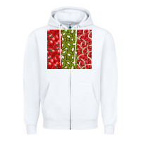 White summer fruits Zipper Hoodie - CowhideDigitalArt