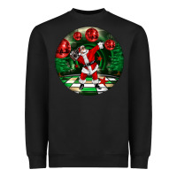 Black Dancing santa Heavyweight Sweatshirt - FaDigitalArtStudio
