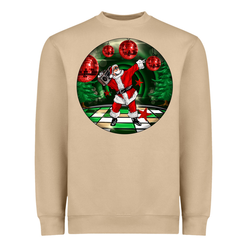 Dancing Santa Heavyweight Sweatshirt by FaDigitalArtStudio | Teevron