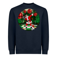Navy Dancing santa Heavyweight Sweatshirt - FaDigitalArtStudio