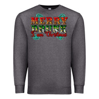 Charcoal Heather Merry Drink I Am Christmas Premium Sweatshirt - Artiststas