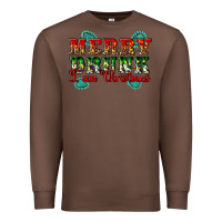 Chestnut Merry Drink I Am Christmas Premium Sweatshirt - Artiststas