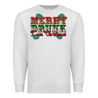 Oatmeal Heather Merry Drink I Am Christmas Premium Sweatshirt - Artiststas
