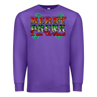 Purple Merry Drink I Am Christmas Premium Sweatshirt - Artiststas
