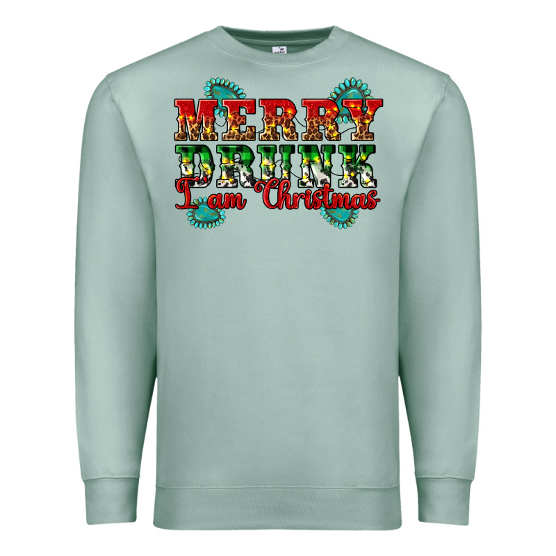 Merry Drink I Am Christmas Premium Sweatshirt by Artiststas | Teevron