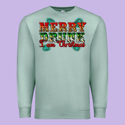 Merry Drink I Am Christmas Premium Sweatshirt Designed By Artiststas