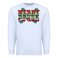 White Merry Drink I Am Christmas Premium Sweatshirt - Artiststas