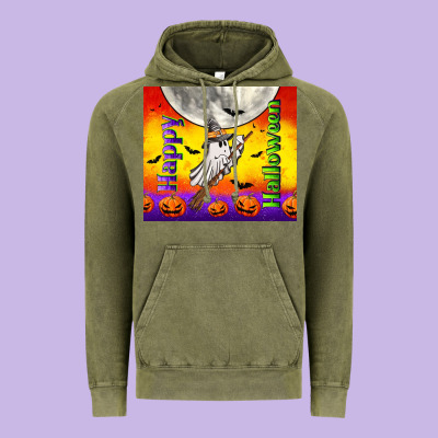 Happy Halloween Vintage Hoodie Designed By Tumblerdesignbyshophia