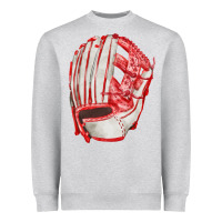 Heather Grey Catchers Mitt Fa Element Heavyweight Sweatshirt - FaDigitalArtStudio