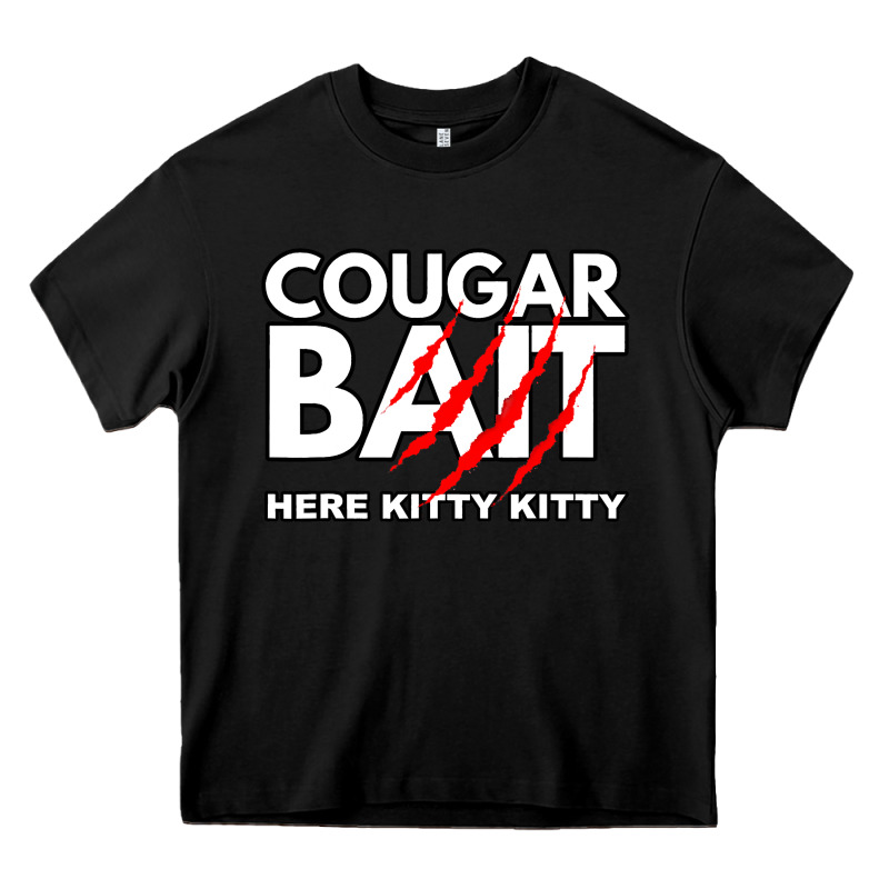 Cougar Bait Funny Halloween Costume Older Woman Younger Man Heavy Core Tee by lanVoArt | Teevron