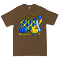Cacao october we wear blue and yellow with pumpkins Premium Tee - Artiststas