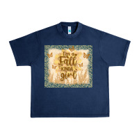 Navy i'm a fall kinda girl Urban Heavy Tee - TumblerDesignByShophia