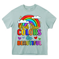 Arona name vibrant positivity rainbow art Heavy Core Tee - LillyAllenDesigns