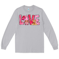 Moon Dust Love with gnome Valentine's Day Long Sleeve Tee - HowdyJamesFarm